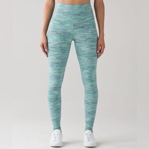 Lululemon Wunder Under Legging‎ (Hi-Rise) Space Dye Camo Alberta Lake Fresh Teal